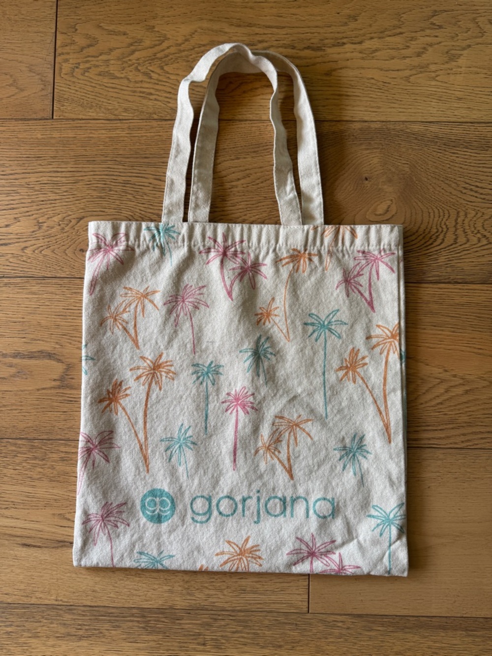 Gorjana Palm Tree Canvas Tote Bag